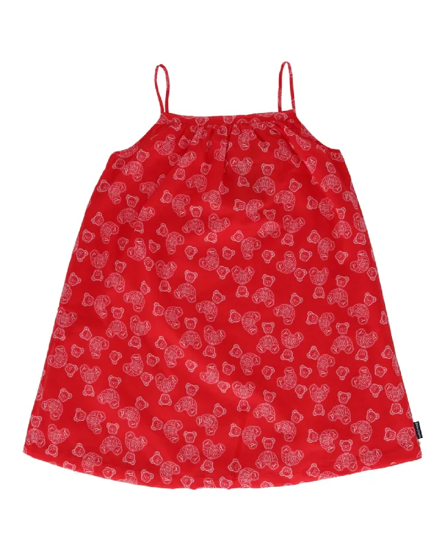 Bear Printed Knit Dress