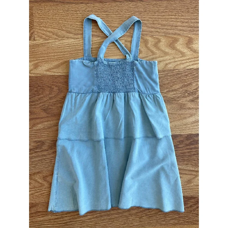 Coastal Cloth Flouncy Sundress In Blue
