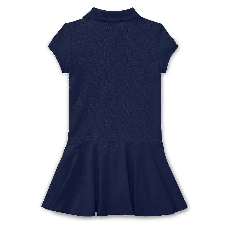 Navy Logo Polo Dress