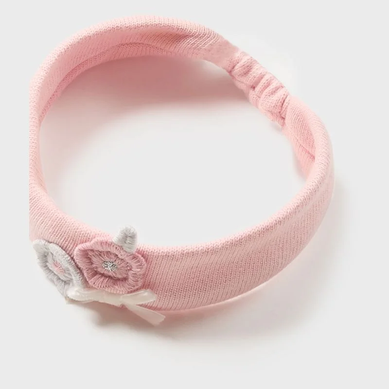 Pink Colorblock Jersey Dress & Headband
