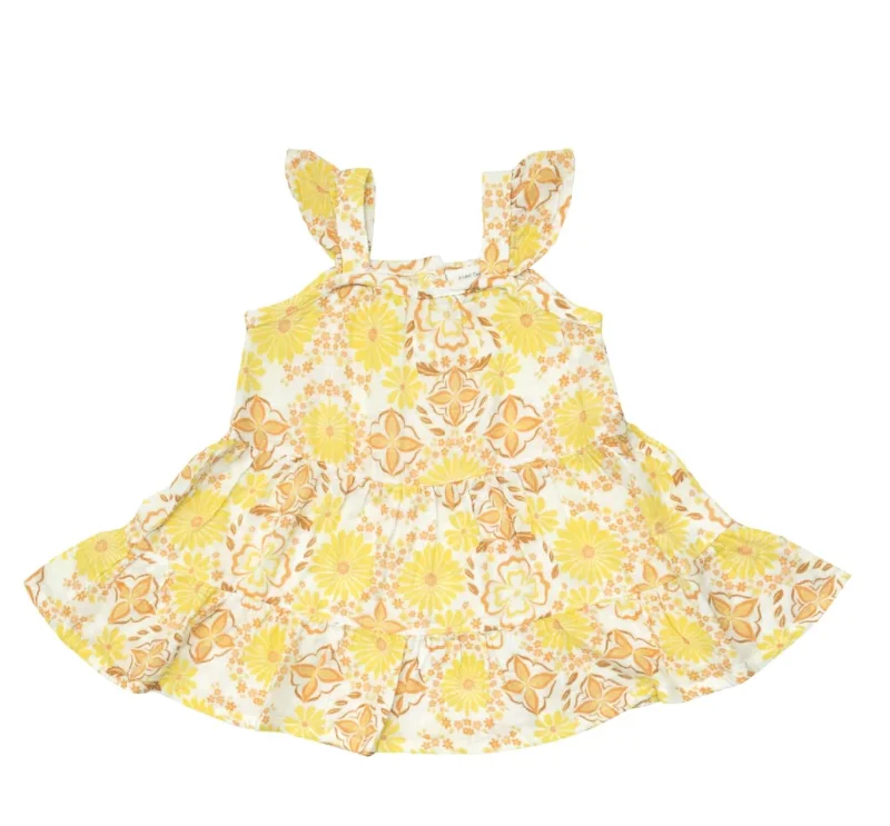 Twirly Sundress Golden Surf In Yellow