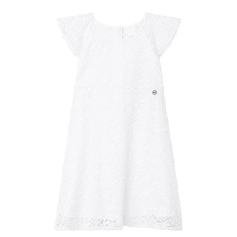 White Short Sleeved Dress