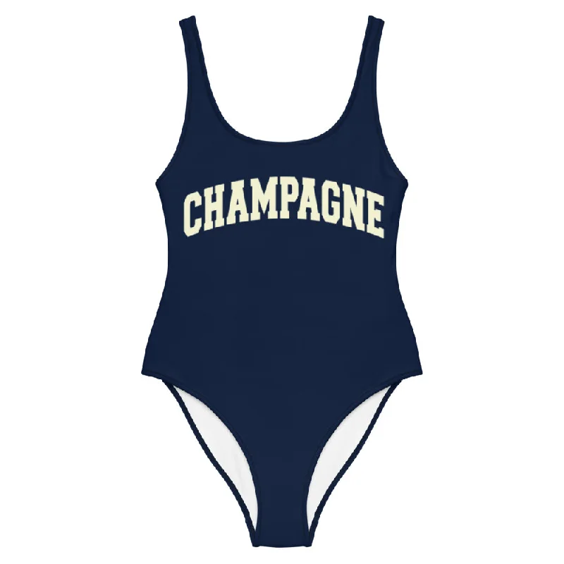 Champagne Swimsuit - Navy