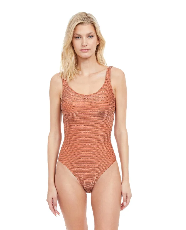 Gottex Martini Square Neck One Piece Swimsuit