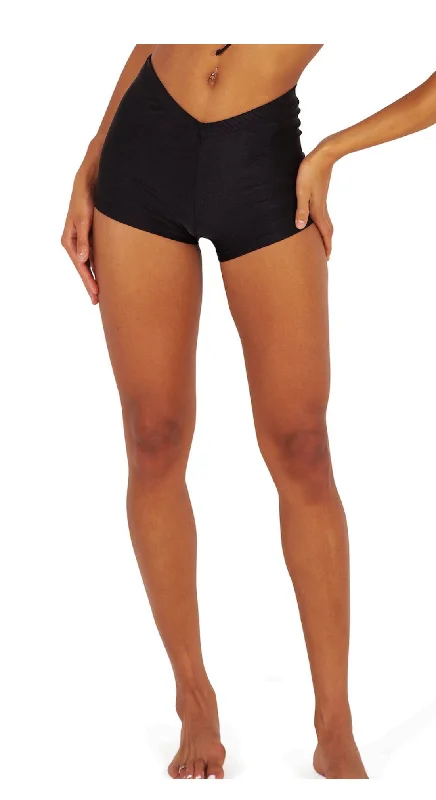 CARTER SWIM SHORTS - SHINY BLACK