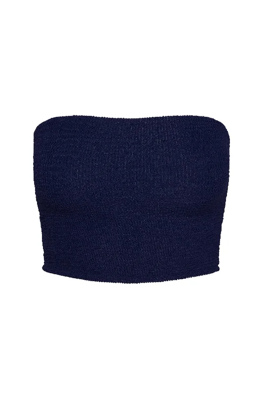 Laguna Top - Midnight Crinkle