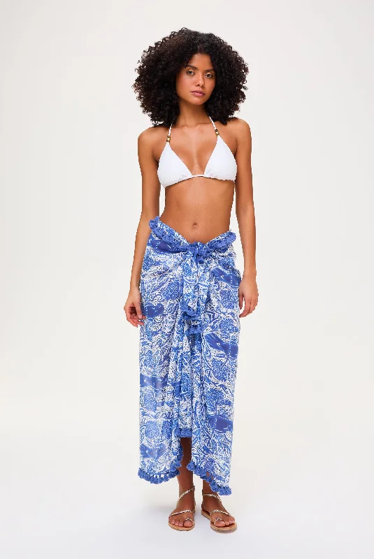 Lake Como Tassel Trim Sarong