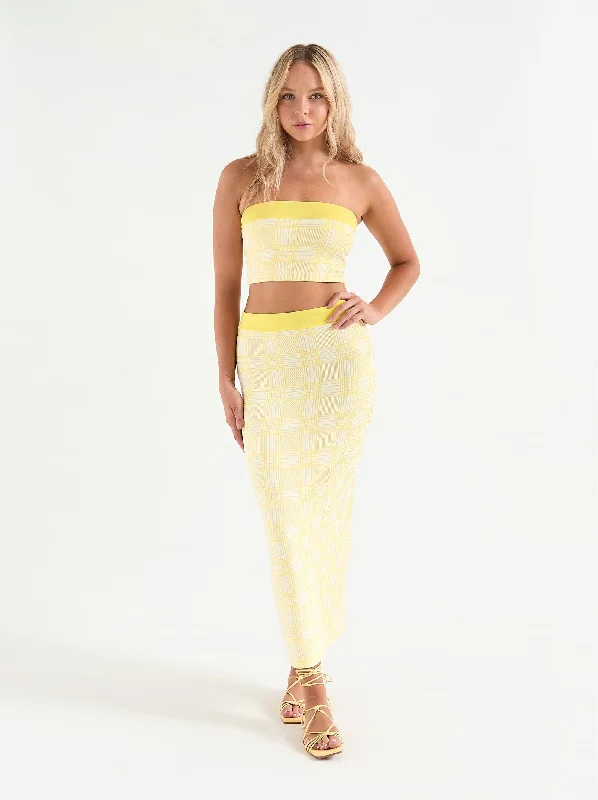 sharon long skirt plaid