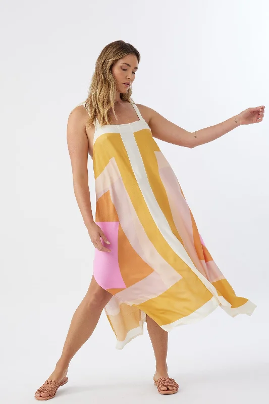 MIRANDA MIDI COVER-UP DRESS