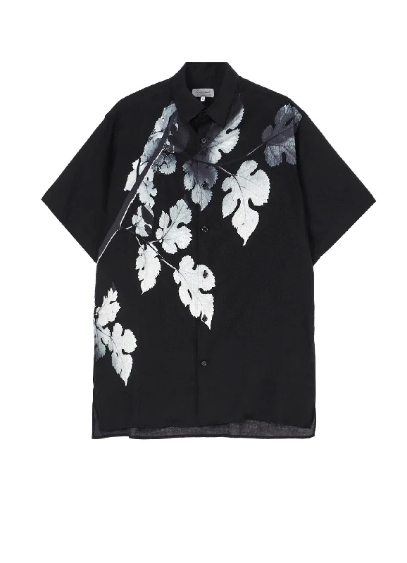 LEAF PRINT ALOHA SHIRT