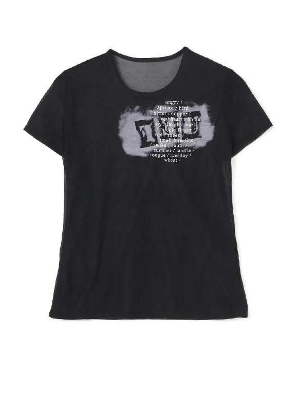 FEU Embroidery & Print Tight Short Sleeve T