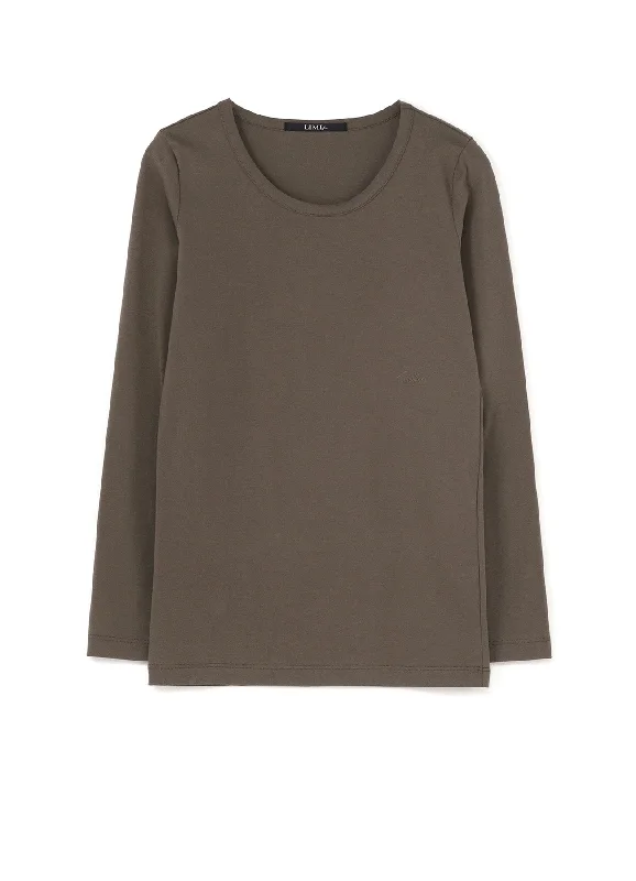Cotton Colour Plain Stitch Basic Long Sleeve T