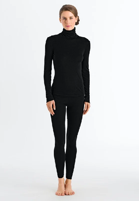 Silk Cashmere - Long-Sleeved Turtleneck Top